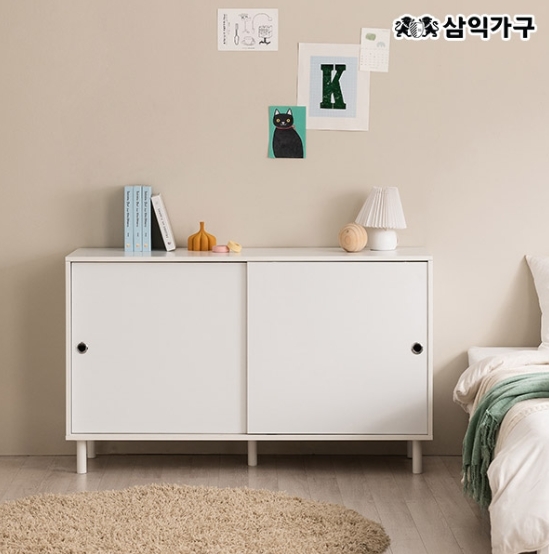 삼익가구 아르떼 미닫이 슬라이딩 수납장 1200_이미지