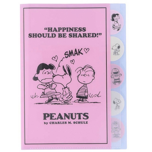 썬스타문구 스누피 다이컷 클리어 파일 5P_이미지