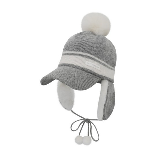 배색 이어플랩 니팅캡 CBL4WCP813