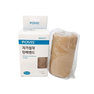 포비스 자가점착탄력밴드 4인치 10cm 4.5m 1롤 압박용밴드 코반 탄력붕대 손가락 압박붕대