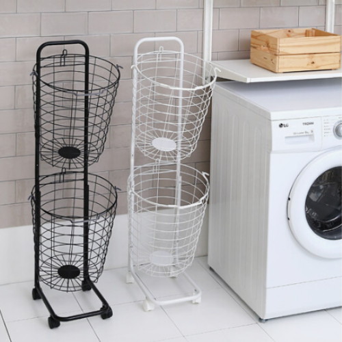 빨래보관함 2단 햄퍼