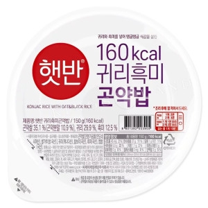 CJ제일제당 햇반 라이스플랜 귀리흑미 곤약밥 150g (3개)
