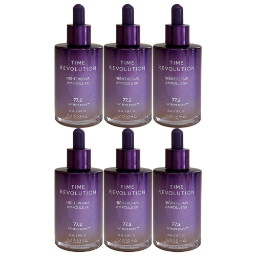 미샤 타임 레볼루션 나이트 리페어 앰플 5X 70ml (6개)_이미지