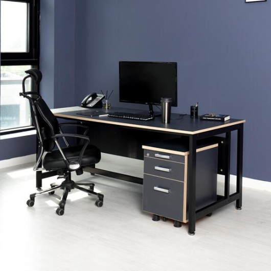 TS퍼니처 TS-03 LPM 가림막 철재 책상 (1600x800)_이미지