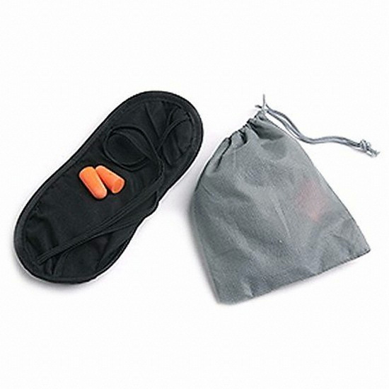 레드포인트 여행용 수면안대 + 귀마개 + 파우치 3종 세트_이미지