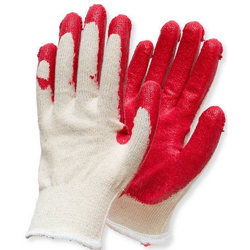 수입 적색 반코팅 장갑 13G