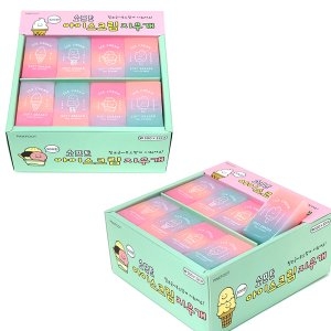500 소프트 아이스크림 지우개 1각32개입