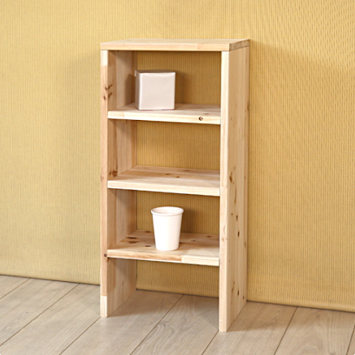 원목 양발이 4단 선반 310