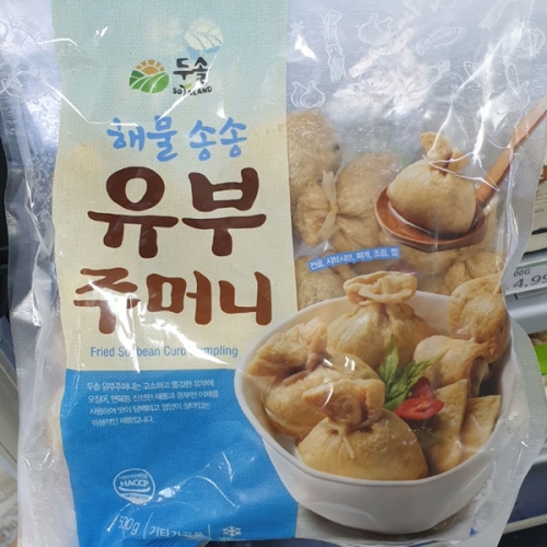 두솔 해물송송 유부주머니 500g 1개_이미지