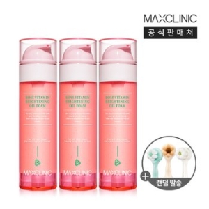 맥스클리닉 로즈 비타민 브라이트닝 오일 폼 110ml (3개)_이미지