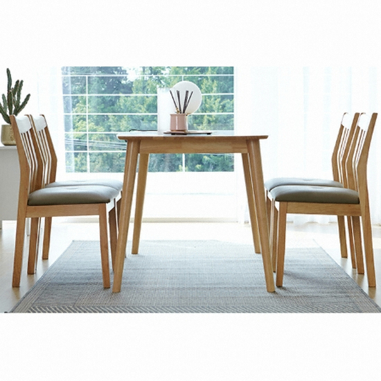 베스트리빙 아슬란 제시 식탁 1200 (의자4개)_이미지