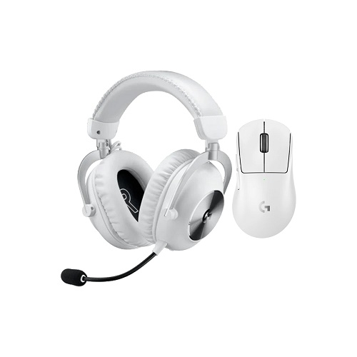 로지텍 G PRO X SUPERLIGHT 2 DEX + PRO X 2 무선 마우스 헤드셋 세트 (화이트)_이미지