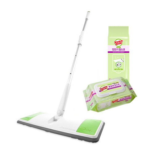3M 스카치브라이트 올터치 막대걸레 표준형 (+정전기100매, 물걸레60매)_이미지