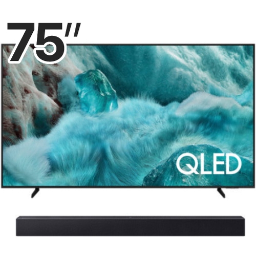 삼성전자 QLED KQ75QF7DAFXKR (스탠드+사운드바, HW-B400F)_이미지