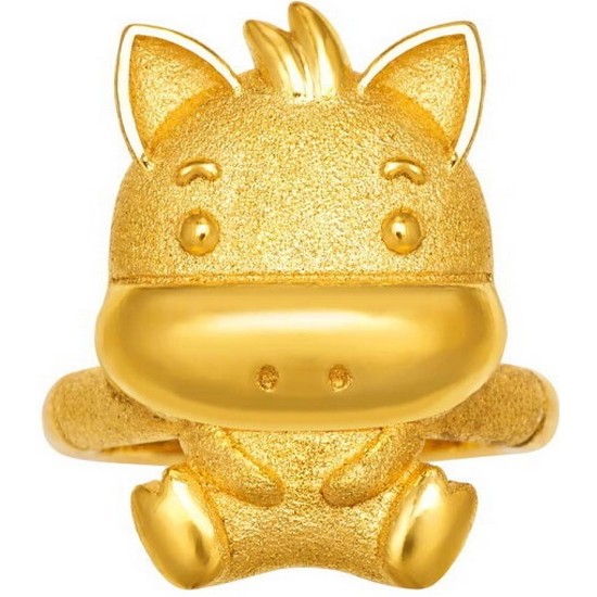 한국금다이아몬드 아기 말 돌반지 3.75g_이미지