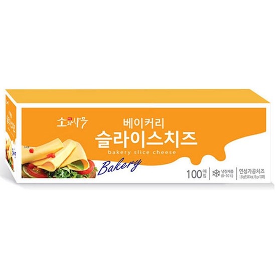 동원F&B 소와나무 베이커리 슬라이스 치즈 1.8kg (4개)