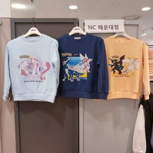 와우절정 포켓몬친구들 다 모였네포켓몬 융기모 스웨트셔츠 OHMA24T2C