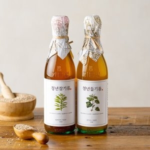 전라도청년 저온압착 100% 통참깨 청년참기름 350ml (2병)_이미지