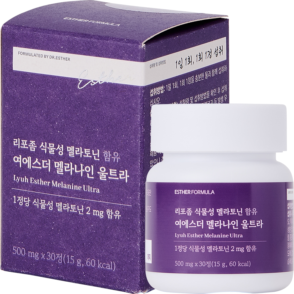 리포좀 식물성 멜라토닌 함유 여에스더 멜라나인 울트라 30정