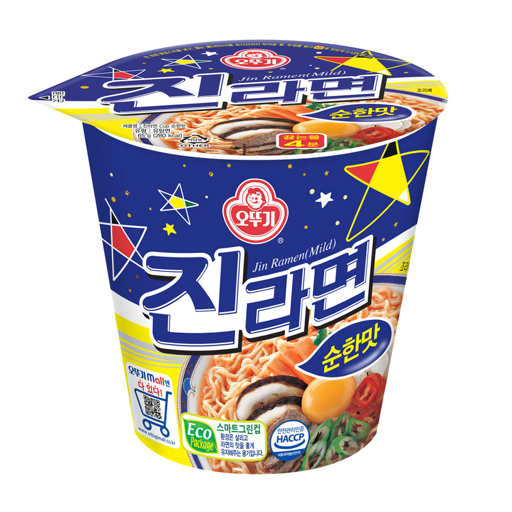 진라면 순한맛 컵 65g