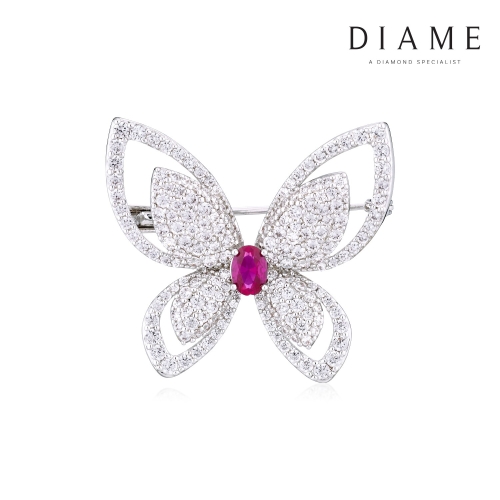 다이아미 로맨틱가든 허니빠삐용 브로치 FBQBC1395WRW