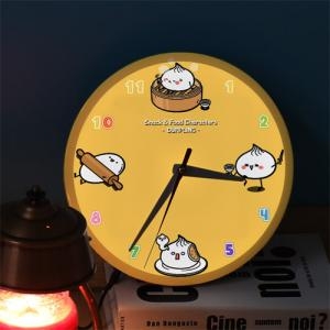 꾸밈 ng116-LED시계액자25R_만두찐빵캐릭터