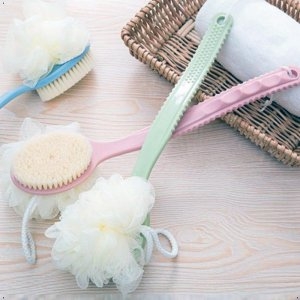 양면 샤워 타월 목욕 세면 등 바디 타올 솔 브러쉬 볼_이미지