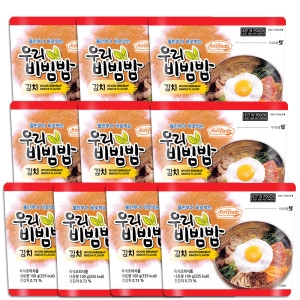 참미푸드 이지밥 우리비빔밥 김치 10개 세트 전투식량 간편식 등산도시락_이미지