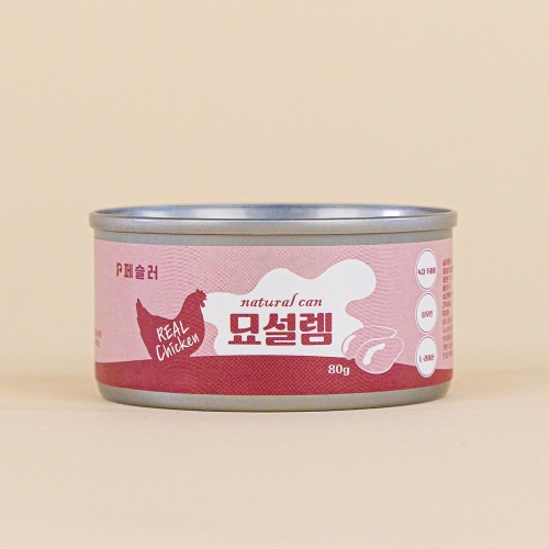 묘설렘 내추럴 닭가슴살 캔 80g (1개)_이미지