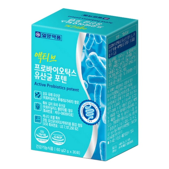 일양약품 액티브 프로바이오틱스 유산균 포텐 30포 (6개)_이미지