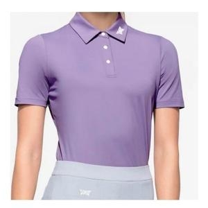 여성용 반팔 티셔츠 기능성 골프웨어 퍼플 블루 골프셔츠 WF23AT