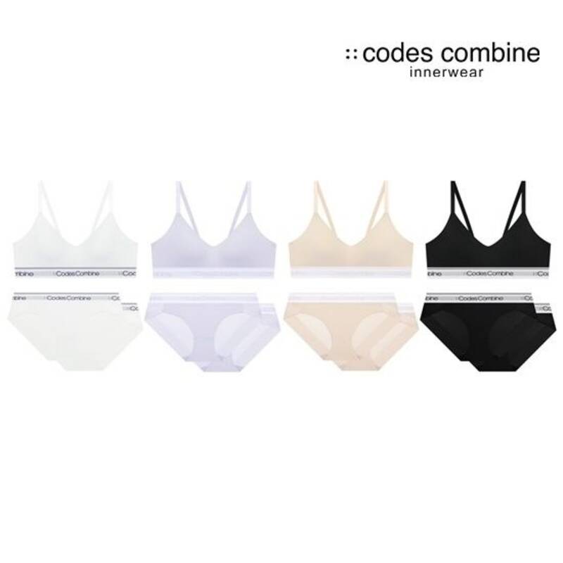 코데즈컴바인이너웨어 노와이어 브라1+팬티2 세트 CCWBRBP513LPU4