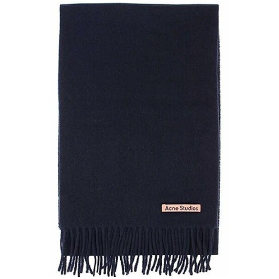 아크네스튜디오 프린지 울 머플러 CA0218 (885, 네이비 블루)