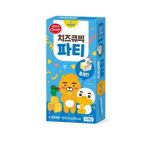 서울우유 치즈큐빅파티 15개입 플레인 87g