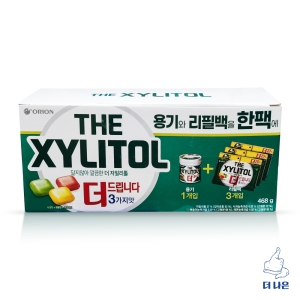 자일리톨 3가지맛 468g 용기1 + 리필3