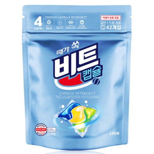 라이온코리아 비트 때가 쏙 비트 캡슐 42개입 (4개)