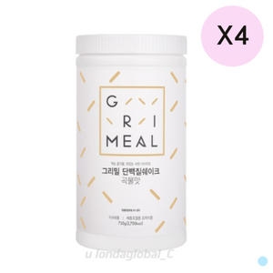 한국네츄럴팜 그리밀 단백질 쉐이크 곡물맛 750g (4개)_이미지