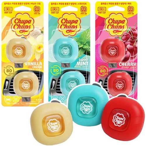 하이퍼인터내셔널 츄파춥스 차량용 통풍구 방향제 2P