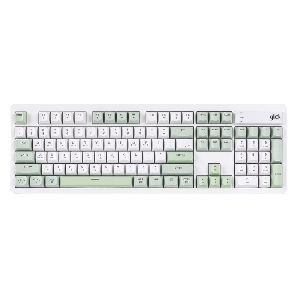 지클릭커 OFFICEPRO WK50 사일런스 M RGB 무소음 방수 무선 블루투스 104 (Greenwich)_이미지