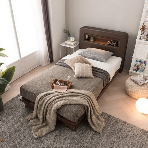 이노센트 볼드 LED 평상형 침대 SS