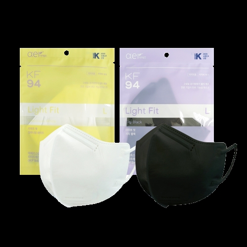 스탠다드 라이트PLUS 보건용 마스크 중형 KF94 1개입 50개 검정색