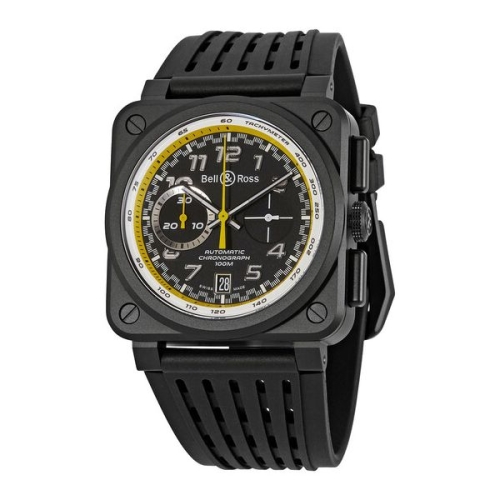 벨앤로스 Bell And Ross 벨 앤 로스 BR0394-RS20/SRB BR03-94 크로노그래프 오토매