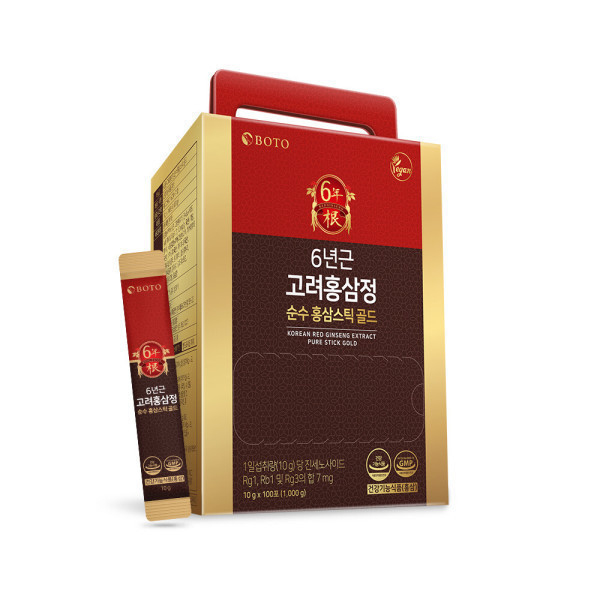 BOTO 6년근 고려홍삼정 순수 홍삼스틱 골드 100포 (2개)_이미지