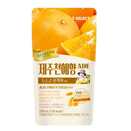 코리아세븐 제주 천혜향 에이드 230ml (10개)_이미지