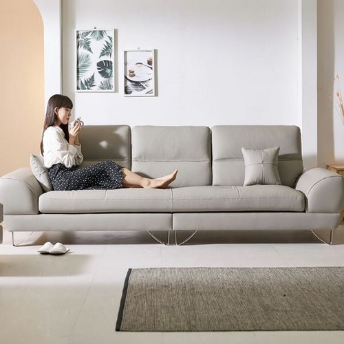 레네스 천연통가죽 소파 4인용