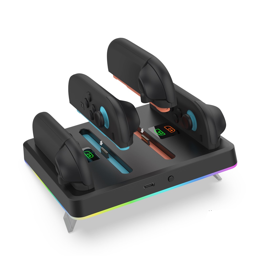 닌텐도 스위치2 조이콘2 RGB 차징 테이블 스탠드_이미지