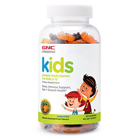 GNC  마일스톤 키즈 멀티구미 120정 (해외) (1개)