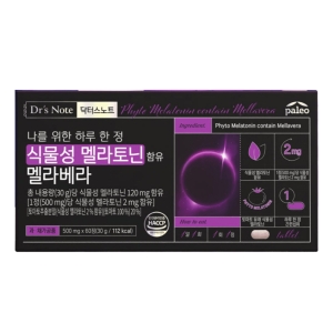 한국생활건강 팔레오 닥터스노트 식물성 멜라토닌 멜라베라 60정 (3개)_이미지