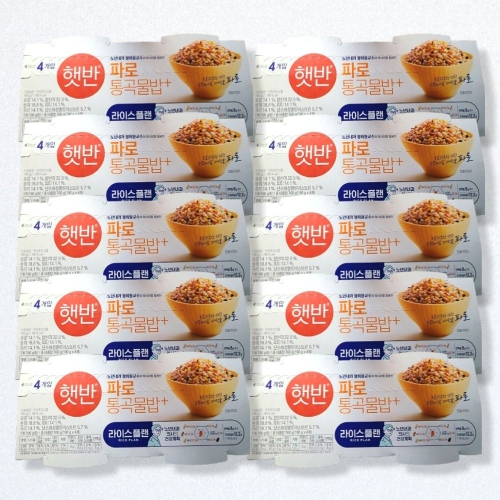 CJ제일제당 햇반 라이스플랜 파로 통곡물밥 190g (40개)_이미지