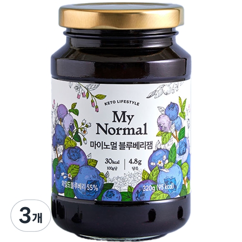마이노멀 블루베리잼 320g 3개_이미지